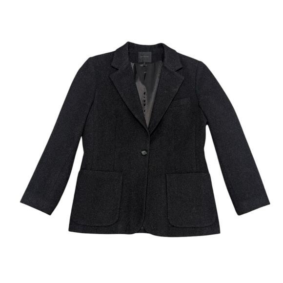 Vintage Bern and Mort Wool Cashmere Jacket Gray Womens 12 Coat Grey Preppy - Picture 1 of 5